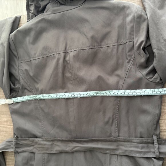 INC - Grey Belted Jacket with Ruffle detail - Size L - Picture 12 of 15